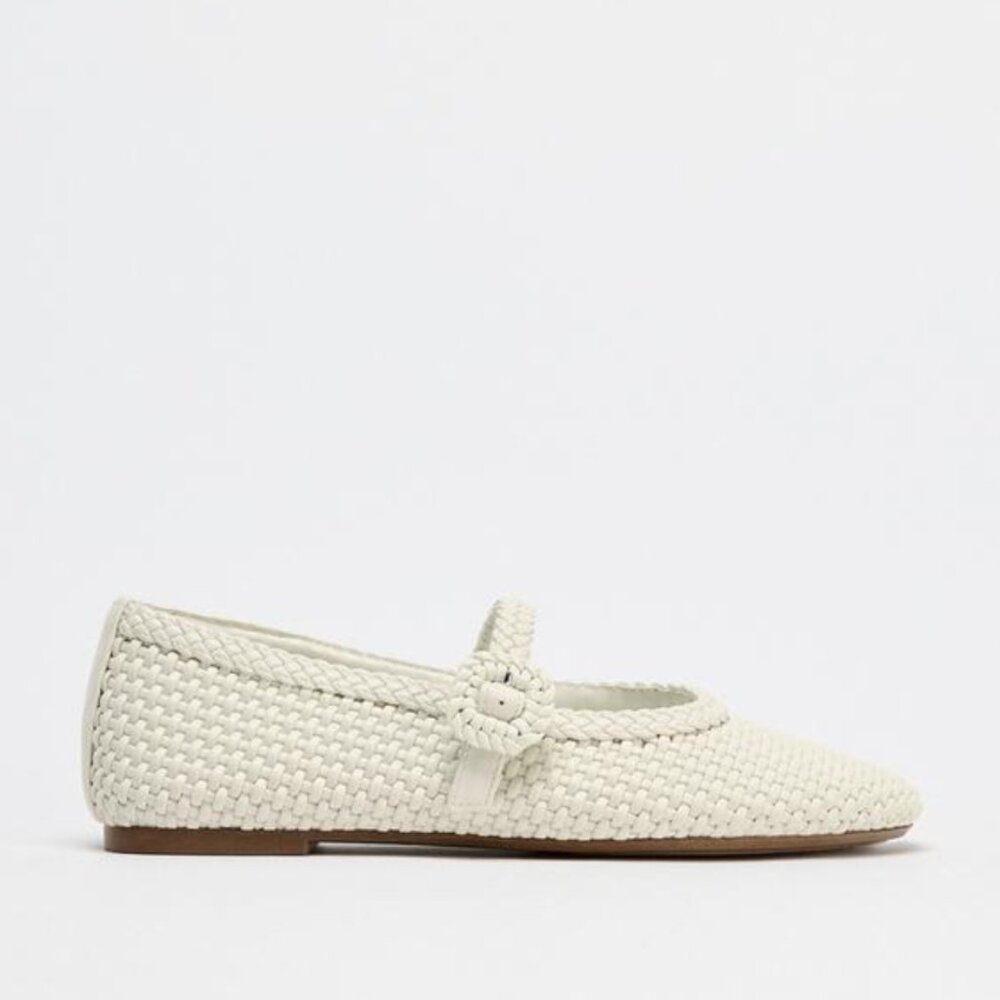 ZARA Braided Ballet flat